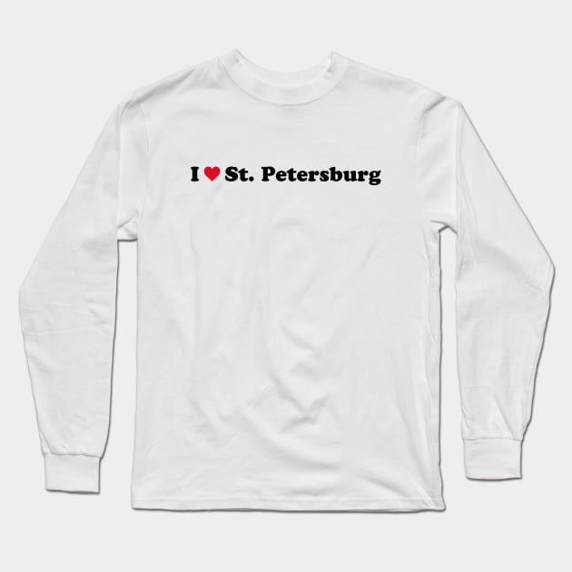 I Love St Petersburg Long Sleeve T-Shirt by Novel_Designs